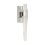 Sean Lavin Lassell 2-light single wall sconce in natural brass finish with crystal shades