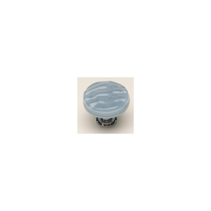 Glacier Mushroom Knob, Powder Blue, Oil Rubbed Bronze
