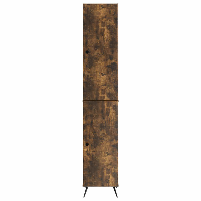 2 -Door 4 Storage Cabinet, Smoked Oak
