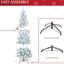 Arbre de Noël artificiel avec apparence, 250 lumières et lumières robustes de 6 pi, base d'apparence stable