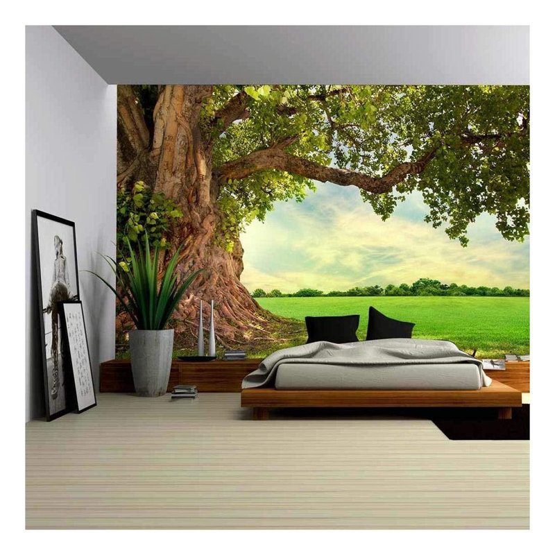 Forest Nature Landscape Peel & Stick Border, 66" L x 96" W