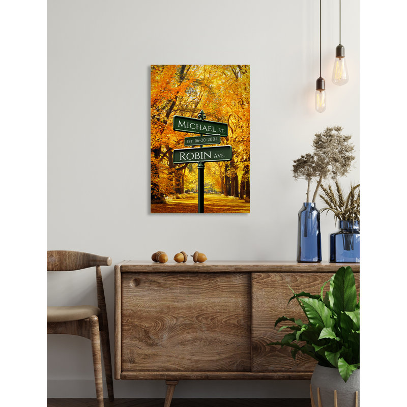 «Love Across America: Autumnal Affection In Central Park» encadré, H 18 po x l 12 po x P 1,5 po, Toile tendue