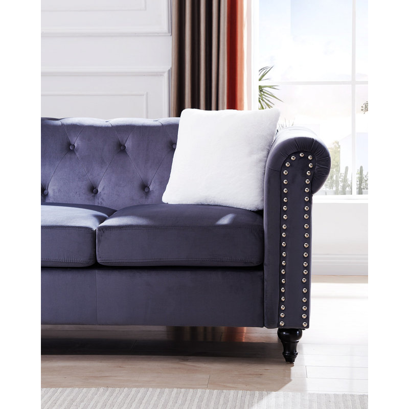 Causeuse en velours Kast