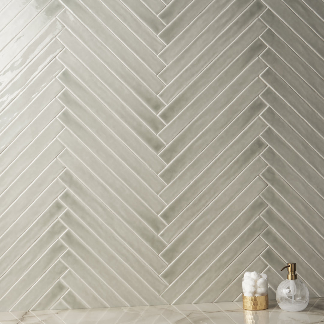 Capetown 2" x 20" Crackled Ceramic Subway Wall Tile (20 pieces/ 5.38 sq. ft./ Case) Bond Tile 