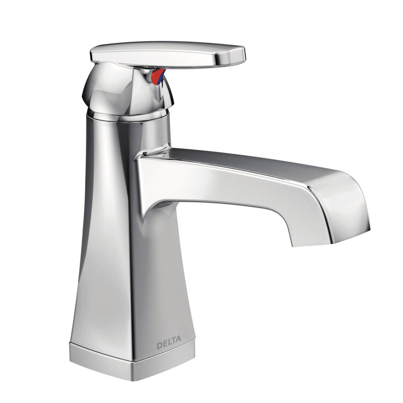 Robinet de salle de bain monocorps avec drain Ashlyn, robinet de salle de bain à poignée simple, Chrome