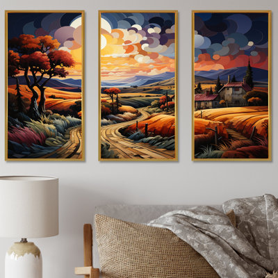 Ensemble d'art sur toile Cubic