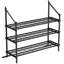 Étagère de rangement robuste pour contenants avec plateaux grillagés (500 kg) - Largeur réglable