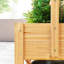 Lit de jardin surélevé en bois avec treillis, jardinière avec tablette de rangement pour légumes, fleurs et herbes