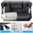 Adelinde Kneading Massage Office Chair with Heating Function, Height Adjustable, Footrest and Reclining Backrest-1814962124