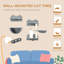 Ensemble de 4 tablettes murales pour chat PawHut avec hamac, perchoirs et grattoir pour dormir, jouer et grimper