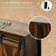 Buffet rustique Farmhouse avec portes coulissantes et rangement réglable