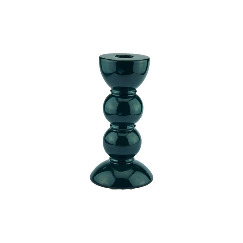 Chandelle à bobine, 5.51" H x 1.97" W x 1.97" D, Blanc