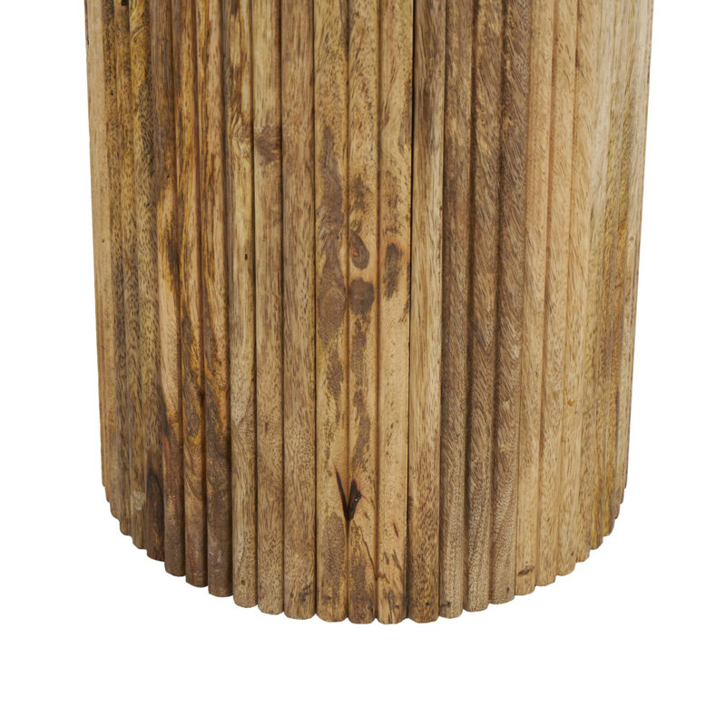 Console ovale en bois de manguier Cole and Grey