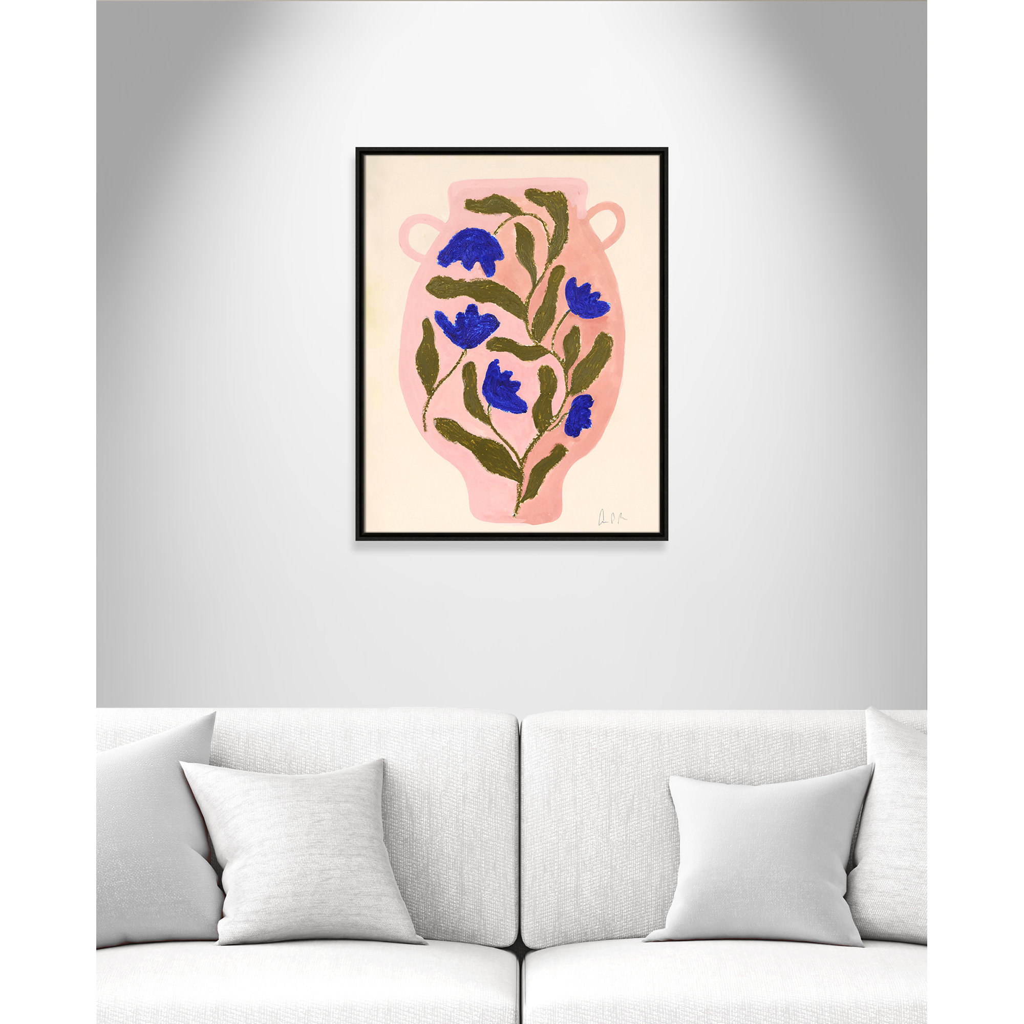 Vase No. 01 Print by Camilla Bergqvist, Espresso, 29.5" H x 23.5" W