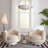 Serpentine Upholstered Swivel Barrel Chair