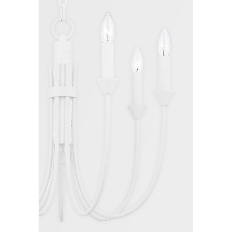 Cate 7 - Light Chandelier, Gesso White