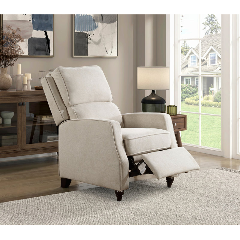 Fauteuil inclinable rembourré pour le bureau et la maison, Beige