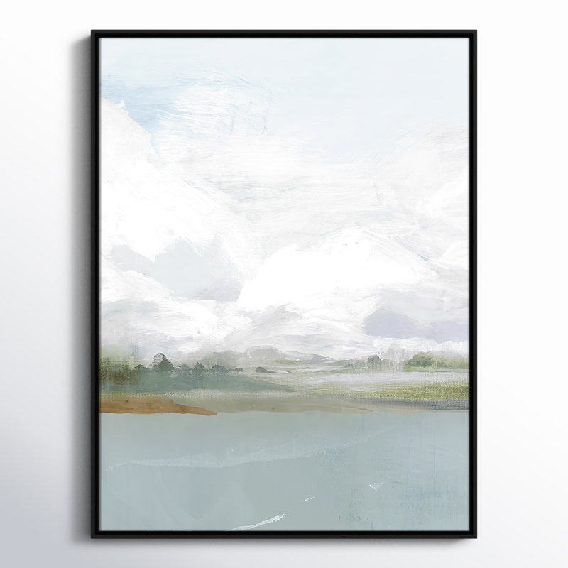 «All Shore - Floater Frame», reproduction d'art sur toile, H 41,5 po x l 31,5 po, Noir