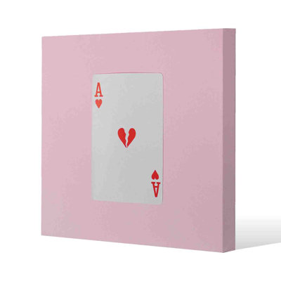 Ace Of Broken Hearts by Andrew Lee - Wrapped Canvas Print