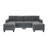 Ranjeeta 101" Wide Modular Sofa with Ottoman-641675809