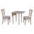  Deilany Small 3 Piece Dual Drop Leaf Solid Wood Dining Set-228802360