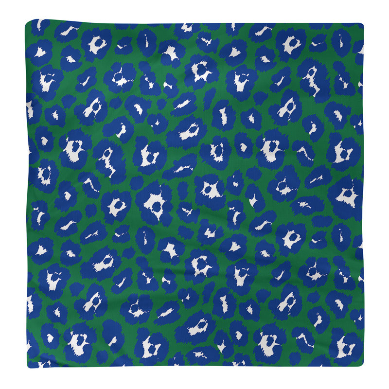 Polyester Animal Print Square Napkin, Green/White, 22" x 22"