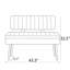 Banc rembourré 43,3 po Hadley