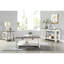 Table de bout Verduzco 24 "deux tons gris antique avec tiroir de rangement et tablette ouverte-720000628