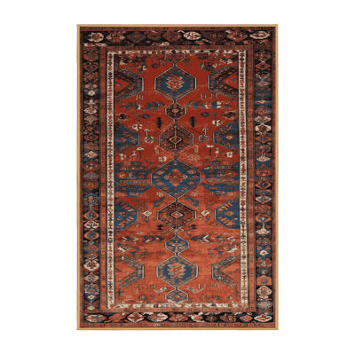 Machine Washable Persian Brown Area Rug