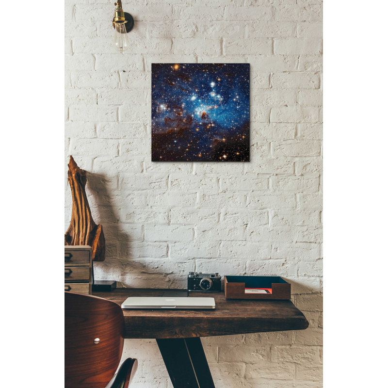 «LH 95 Star Cluster», art mural en verre acrylique télescope Hubble, H 12 po x l 12 po x P 0,12 po