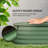 Raised Garden Bed, 5' x 3' x 1' Galvanized Planter Box, Green-143258494-172238289