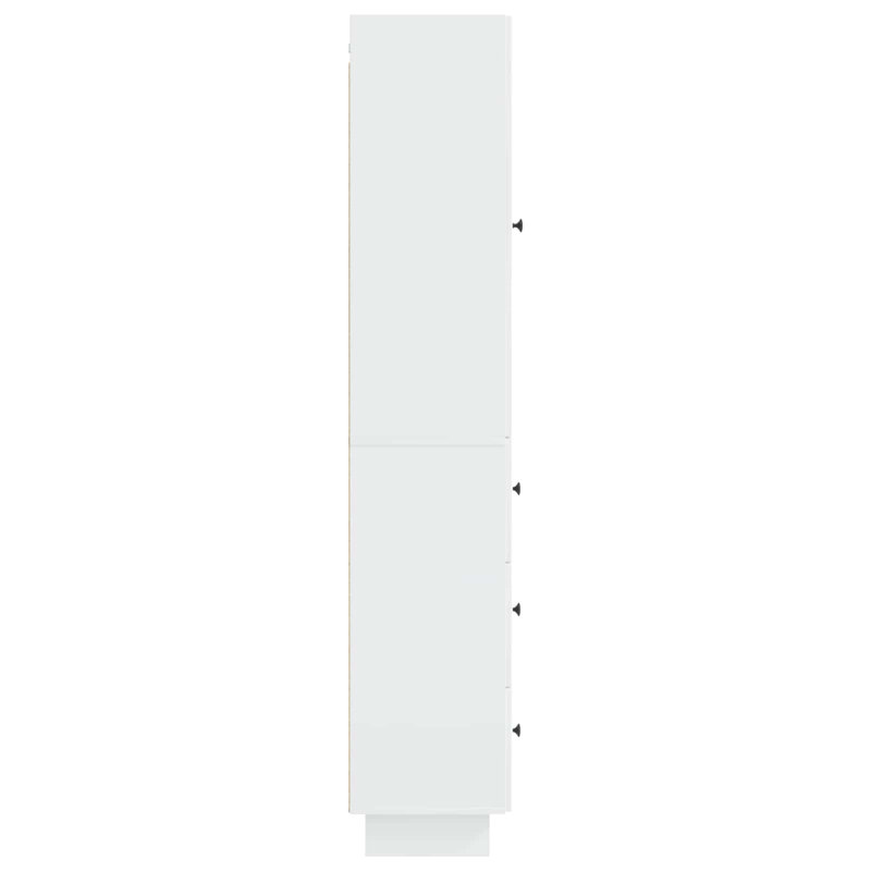 Storage Cabinet, High Gloss White