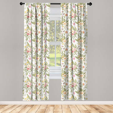 Grove Autumn Floral 3 Pencil Pleat Curtains