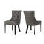 2 Slate Dining Chairs - Modern Look, Ergonomic, Back (2) Microfiber