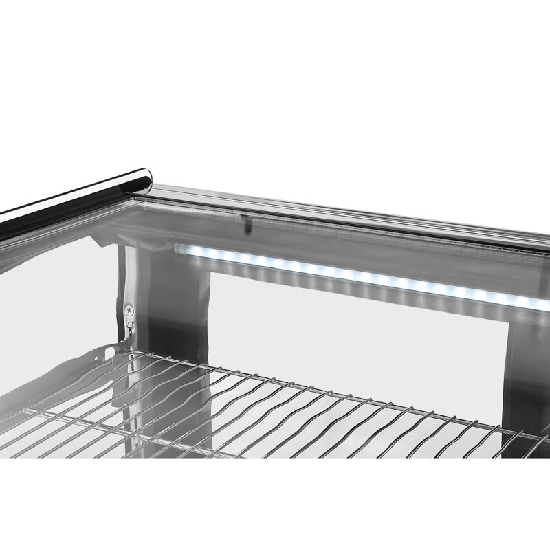 34.5 in. Drop-In Countertop Display Refrigerator in Black (DICDC-160-BK)