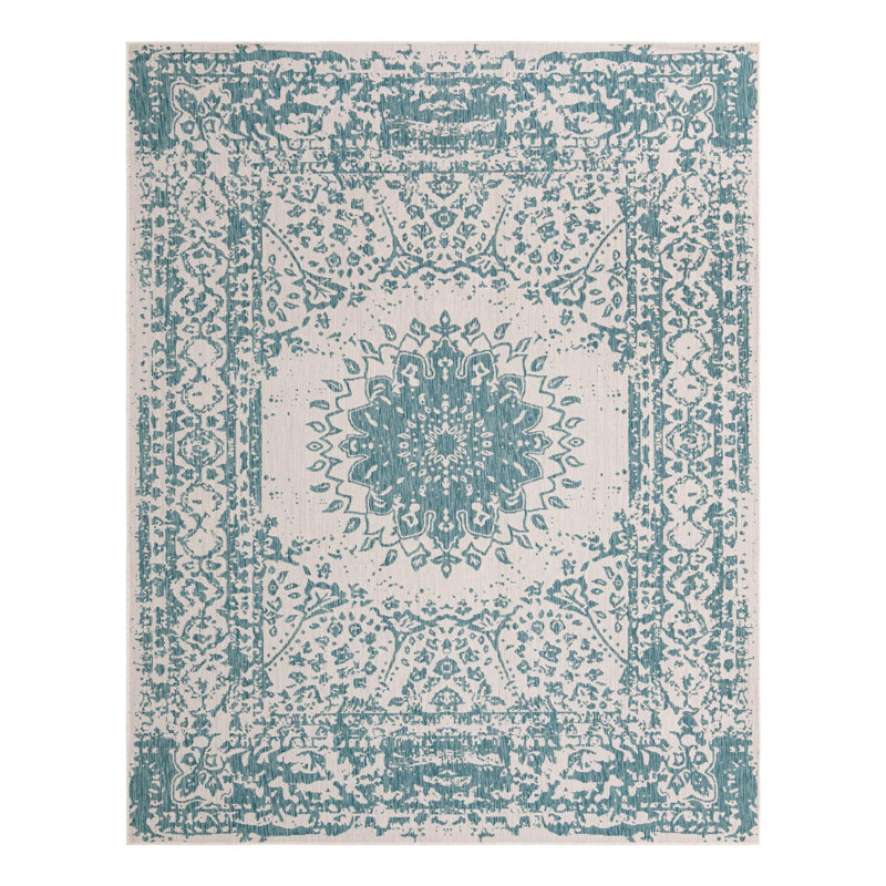 Ornate Lamotte Indoor/Outdoor Area Rug, Rectangle 7'10" x 10'