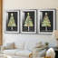 Christmas Holiday Art II - reproduction sur mesure encadrée de qualité supérieure - 3 pièces-2089060213-2089060221