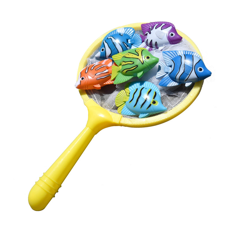 Colorful Weighted Fish Catching Water Game - 9"