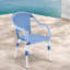 Chaises de patio résistantes aux intempéries, ensemble de café moderne en rotin d'aluminium