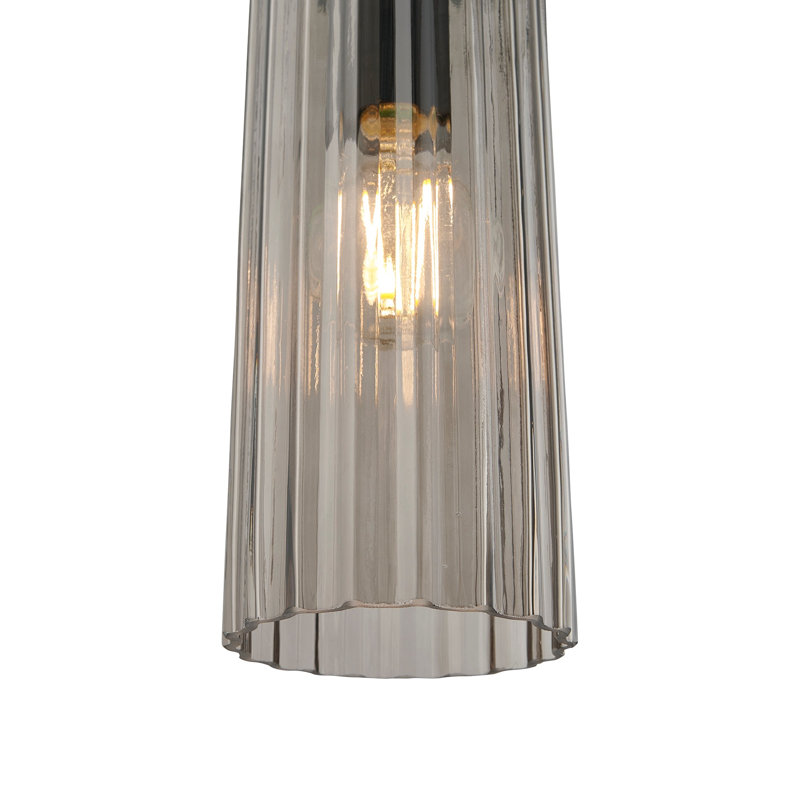 1 - Light Satin Pendant, Black