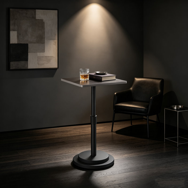 Table d'appoint ronde à hauteur réglable Martini
