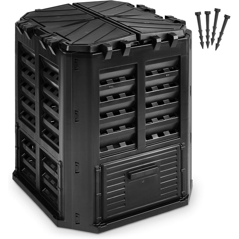 Composteur stationnaire d'extérieur facile à installer