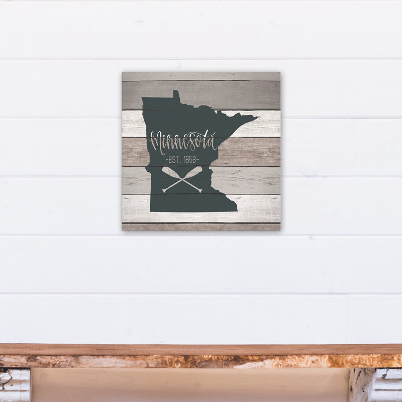 Minnesotaabli - Art textuel sur toile tendue