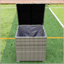 Ensemble de canapé modulaire d'extérieur en rotin avec boîte de rangement 4 pièces - Crème-332098470
