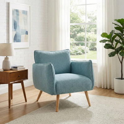 Carvalho Upholstered Soft Touch Fabric Armchair