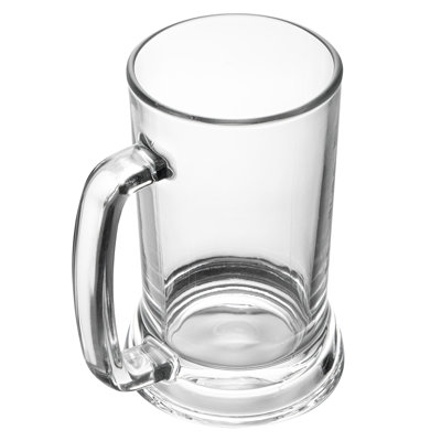 Vaisselle de 16 tasses à bière, 24 verres à bière lavables avec poignée sans plomb, base lourde, verre transparent de grande taille, pour les pubs, les bars, les restaurants, la maison, l'hôtel ou les fêtes