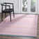 Liara Hand Woven Viscose/Cotton Striped Rug in Purple/Orange