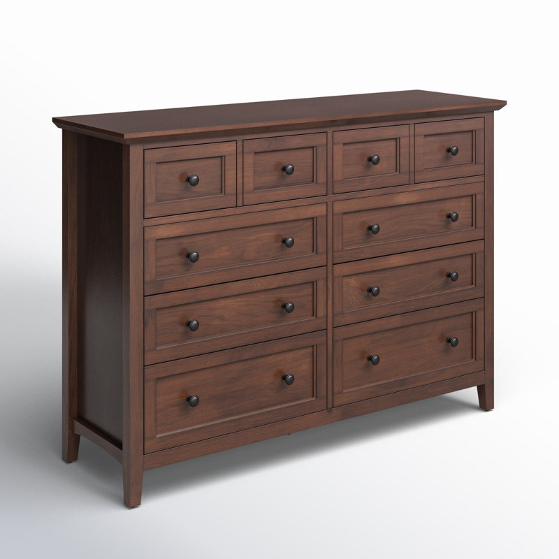 Commode 8 tiroirs Renee, Moka foncé moka