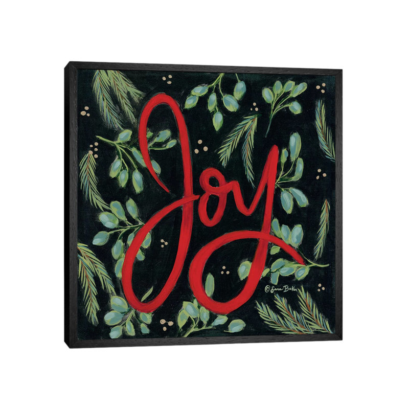 Spruced Up Joy by Sara Baker - Gallery-Wrapped Canvas Giclée on Canvas, Black Framed, 66.04 cm H x 66.04 cm W