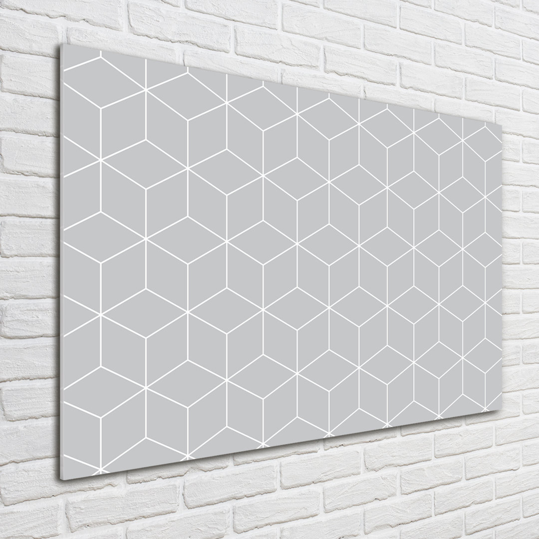 Geometric Background - Unframed Art Prints on Glass